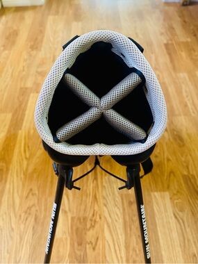 EUC! Sun Mountain Golf Matchplay 4-Way Super Lite Stand Bag Beige/Brown